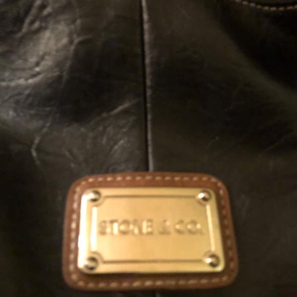 Stone and Company black and brown Crossbody bag or shoulder bag - Picture 3 of 4
